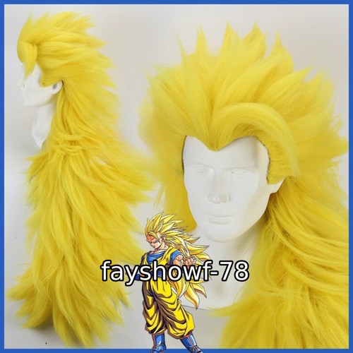Super Saiyajin Son-Goku 1:1 Cosplay Perücke Kakarotto Haar Halloween Perform Kostüm Geschenk - Bild 4 von 15