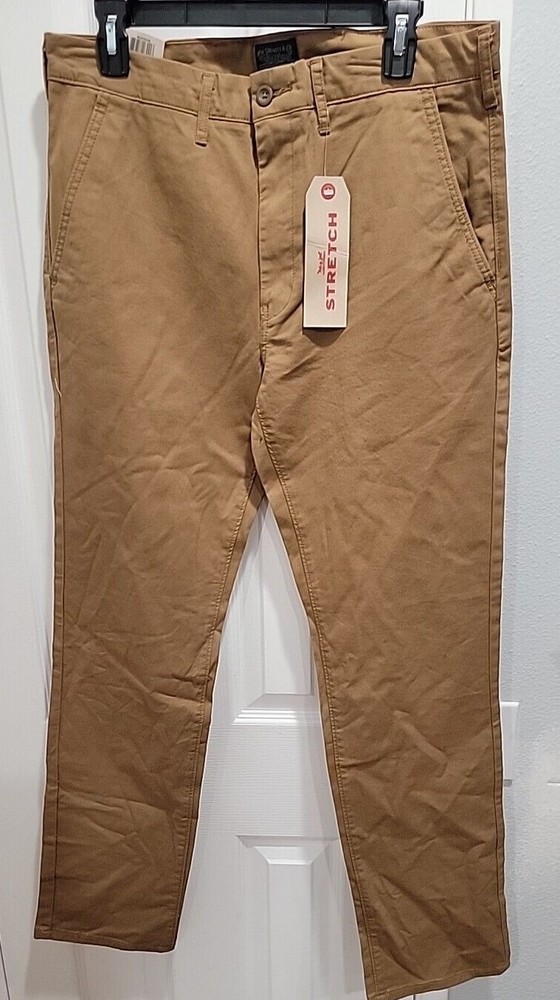 NWT Levi's Men's Stretch Straight Fit Chino Pants Brown Multiple Sizes