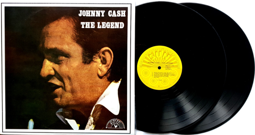 Johnny Cash–The Legend Double LP Compilation G/fold Australia Sun SNL 127/8