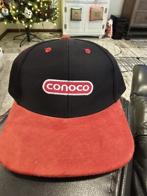 Nos Conoco Gas Oil Hat Cap Strap Back (=)