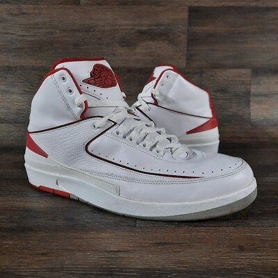 Jordan 2 Retro Red & White (2014) Size 12 Jordan 2 Retro Red 2014 for Sale | Authenticity Guaranteed  main image 4