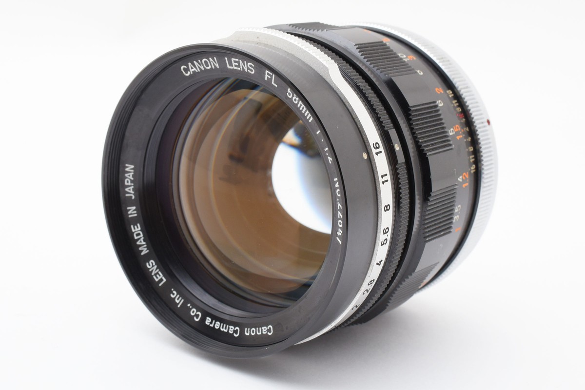 Canon FL 58mm f/1.2 FDマウント可 Exc+5 w/cap] CANON FL 58mm f/1.2 Standard Prime Lens for FL