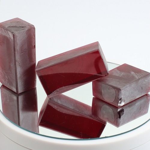 Rough Light Ruby Nano Crystal Gem Heat Resistant Raw Faceting Grade Stone (RL) - Picture 6 of 7