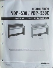 Yamaha YDP-S30 and YDP-S30C Digital Piano Original Overall Circuit Diagram Sheet