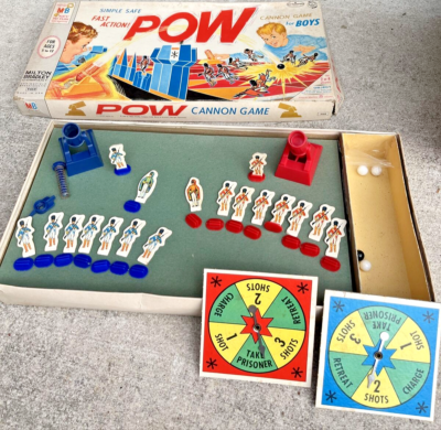Vintage POW Cannon board game 1964 Board Game by Milton Bradley | eBay