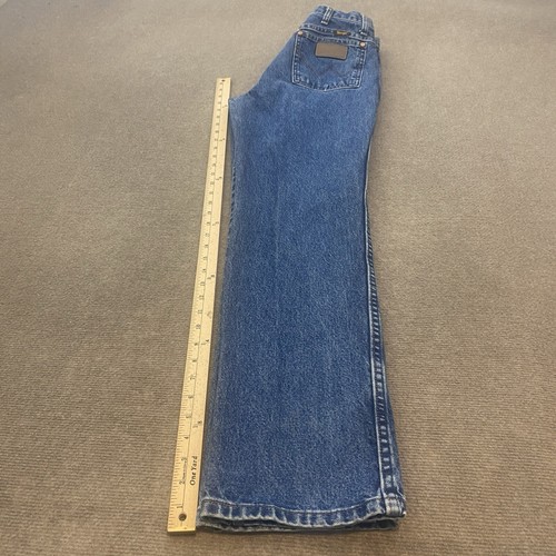 Wrangler Jeans Men’s 32 Fits 31x32 Cowboy Cut A103 Blue Denim Western Boot - Picture 9 of 11