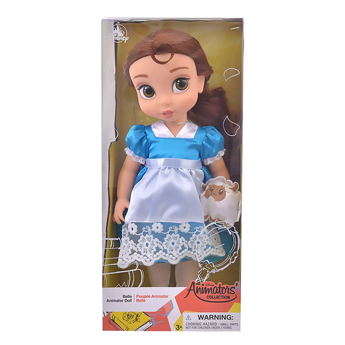 Disney Animators Collection Doll Belle with Buddy Beauty and the