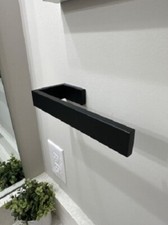 Bathroom Hand Towel Holder Towel Ring Square Bar Hardware 1 Pack Black New