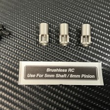 3 Pcs 8mm to 5mm Pinion Gear Reducer Sleeve For 1/8 Motor 5mm Shaft - 8mm Pinion