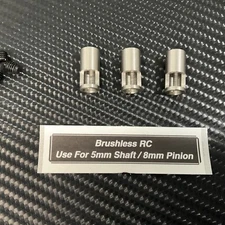 3 Pcs 8mm to 5mm Pinion Gear Reducer Sleeve For 1/8 Motor 5mm Shaft - 8mm Pinion