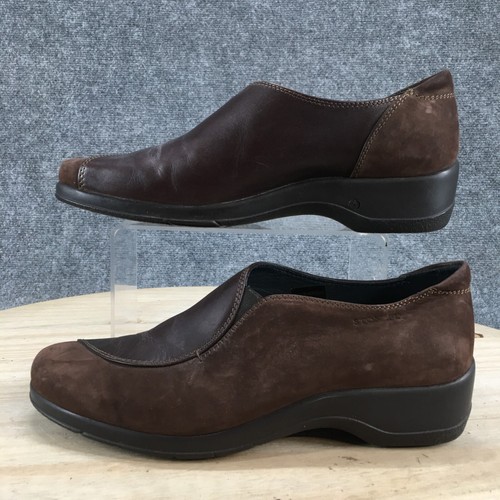 Zapatos Stonefly para mujer 8 mocasines sin cordones cuero marrón punta redonda informales cómodos - Imagen 2 de 23