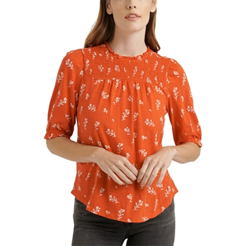 売れ筋商品|||ラッキーブランド カットソー トップス レディース Women's Block Print Button-Front Top Sage Print Mix Amazon.com: Womens Tops Button Down Shirts Print Long Sleeve