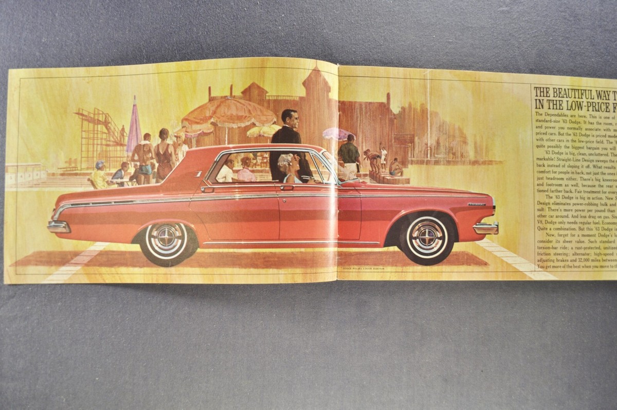 1963 Dodge Brochure Polara, 500 440 330, Convertible Wagon