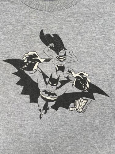 Vintage 1998 DC Batman Superman Zeichentrickserie Shirt Erwachsene L - WB Kinder Bruce Timm - Bild 2 von 11