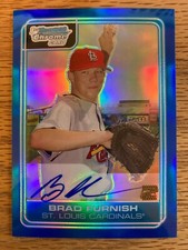 2006 Bowman Chrome Draft Draft Picks Blue Refractors #79 Brad Furnish Auto /150