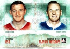 2012-13 ITG Forever Rivals Playoff Matchups #5 Dickie Moore, Johnny Bower