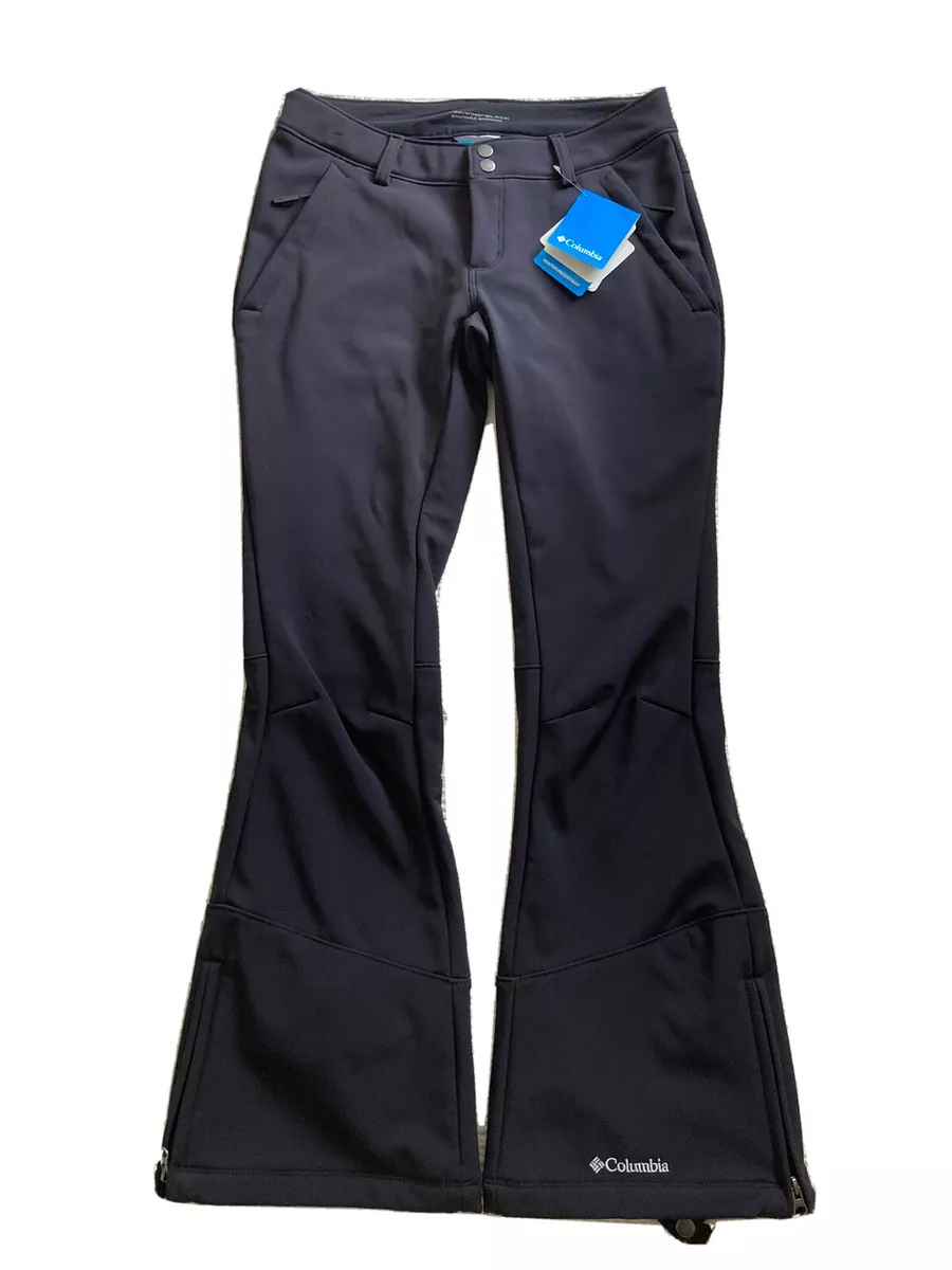 Columbia Squaw Ascent Softshell Black Ski Snow Pants size 8 retail