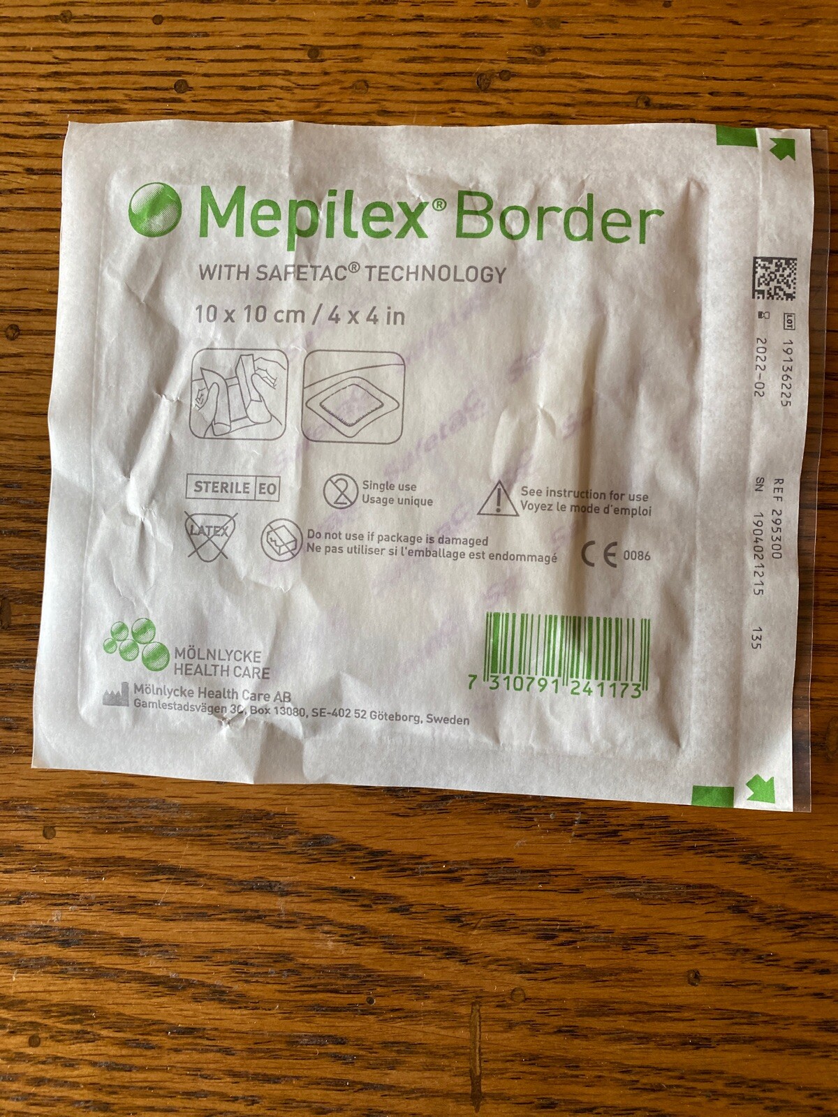 Mepilex Border SelfAdhesive Foam Dressings 4"x4" 10x10cm Lot Of 8 Ref
