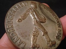 1938 COPENHAGEN MEDAL DANISH ~ SILVER PLATED~  1788 MONUMENT BAROQUE GARDEN