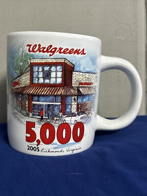 WALGREENS Commemorative 5,000th Store CERAMIC MUG NEW in Box 2005