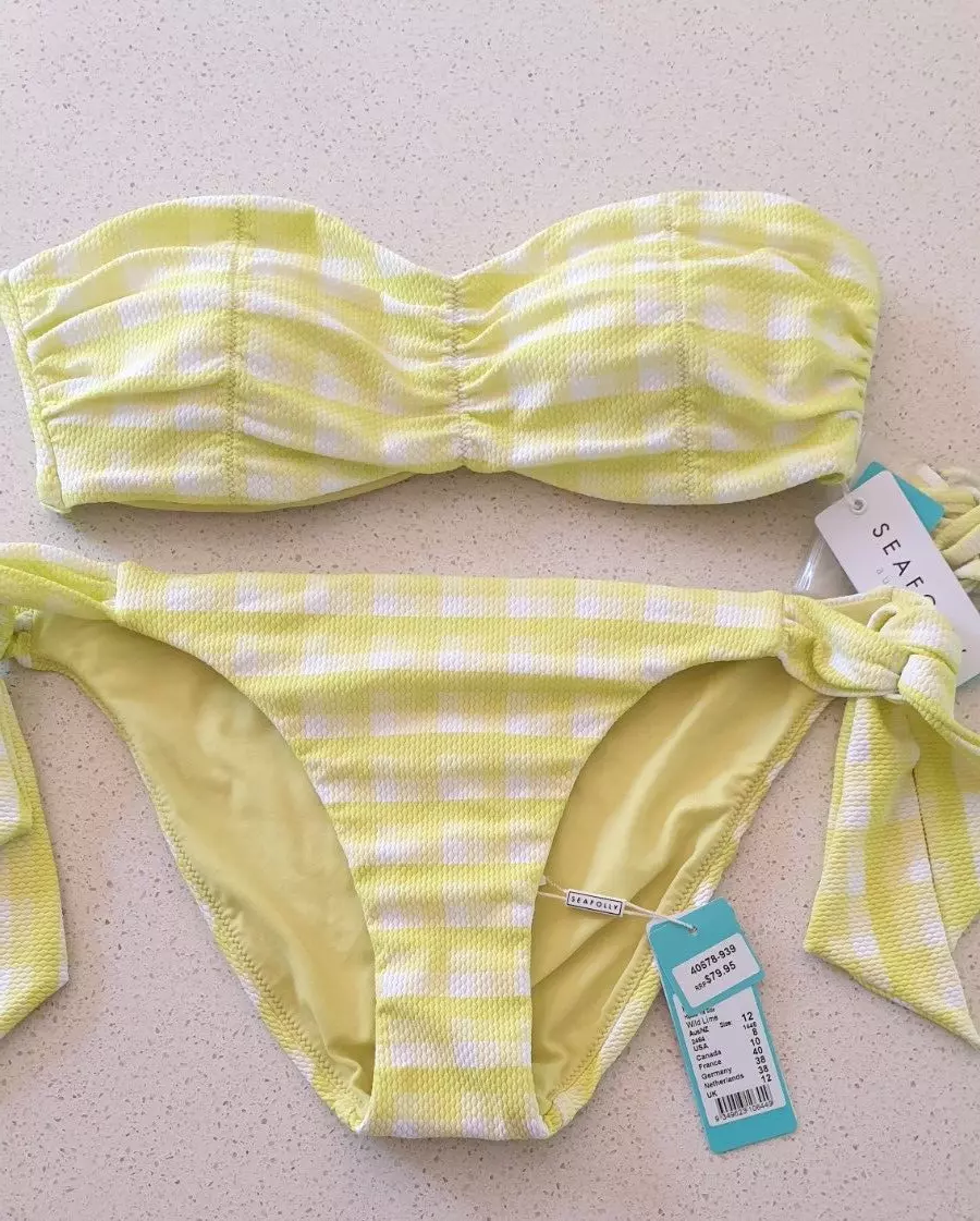 Seafolly ruched cheap bandeau