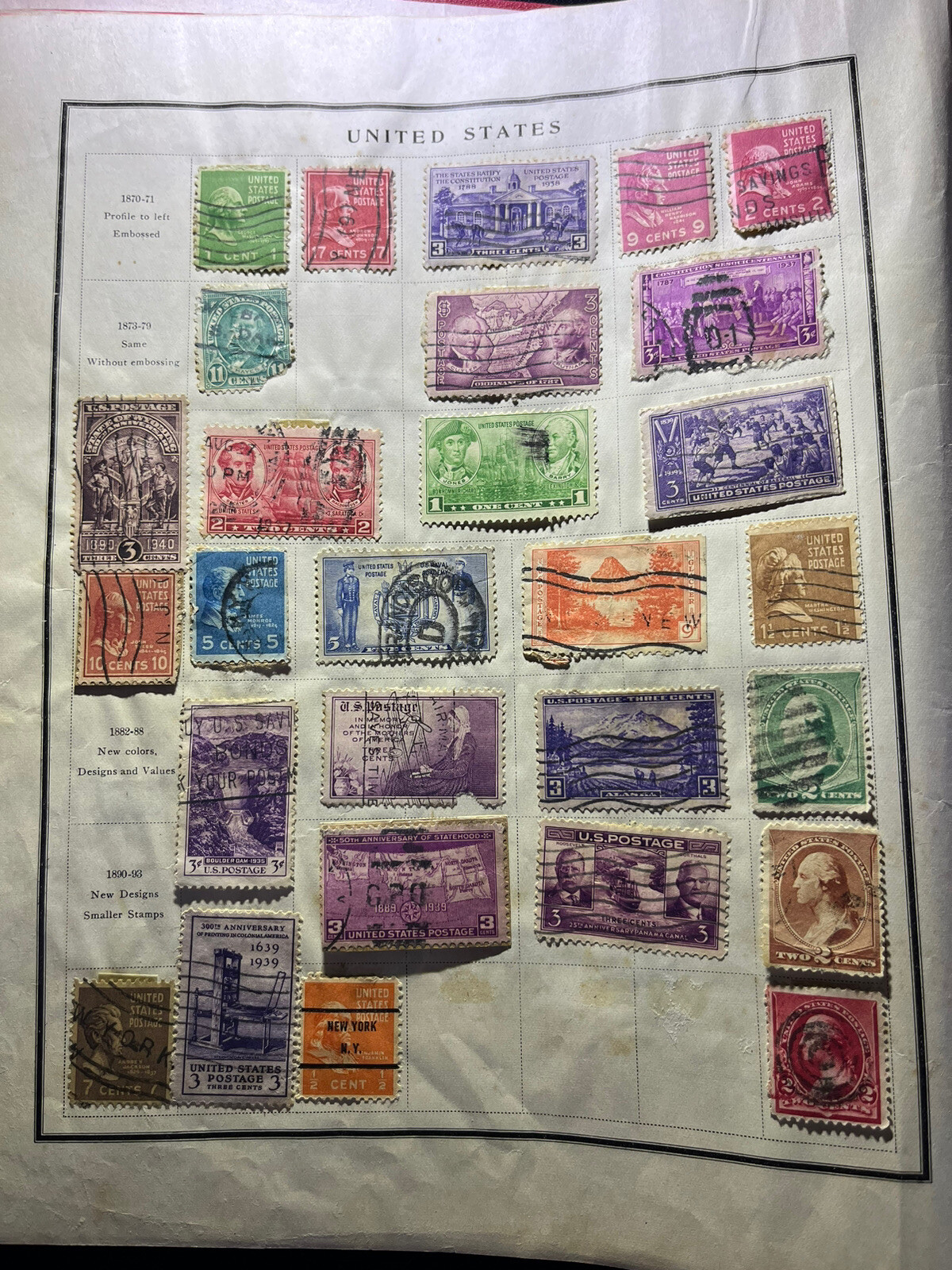 Vintage Modern Postage Stamp Album Collection With Tons Of Early