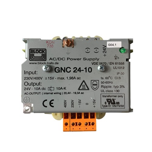 BLOCK GNC 24-10 AC / Dc Alimentation - Photo 8 sur 8