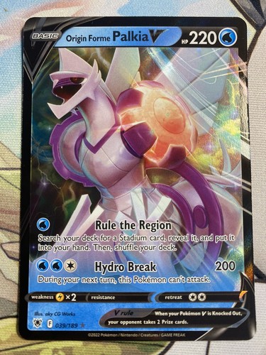 Pokémon TCG Origin Forme Palkia V Astral Radiance 039/189 Holo Ultra Rare NM - Picture 2 of 3