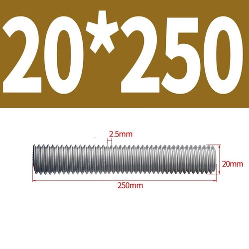 A2 Stainless Steel Threaded Rod Full Thread Studding Bar M10 M12 M14 M16 M18 M20 - Picture 133 of 133