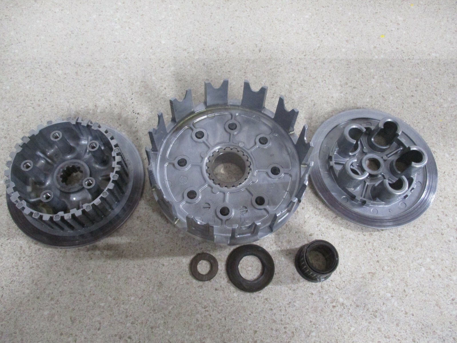 2016 KAWASAKI KX250F COPMLETE CLUTCH ASSEMBLY BASKET INNER HUB PLATE