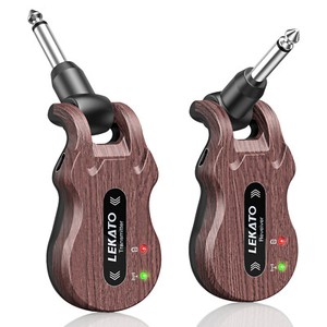 Rechargeable Wireless Guitar Audio Electric Transmitter Receiver 4 Channels