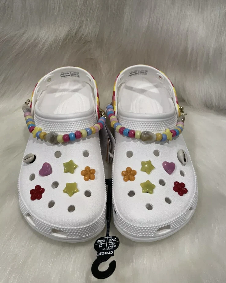 NEW Crocs Classic Rainbow Festival Vibes Clog Womens Size 7 Mens