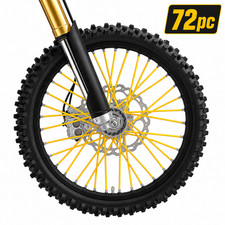 Wheel Rim Spoke Covers Wraps Yellow for Suzuki RM125 RM250 RM400