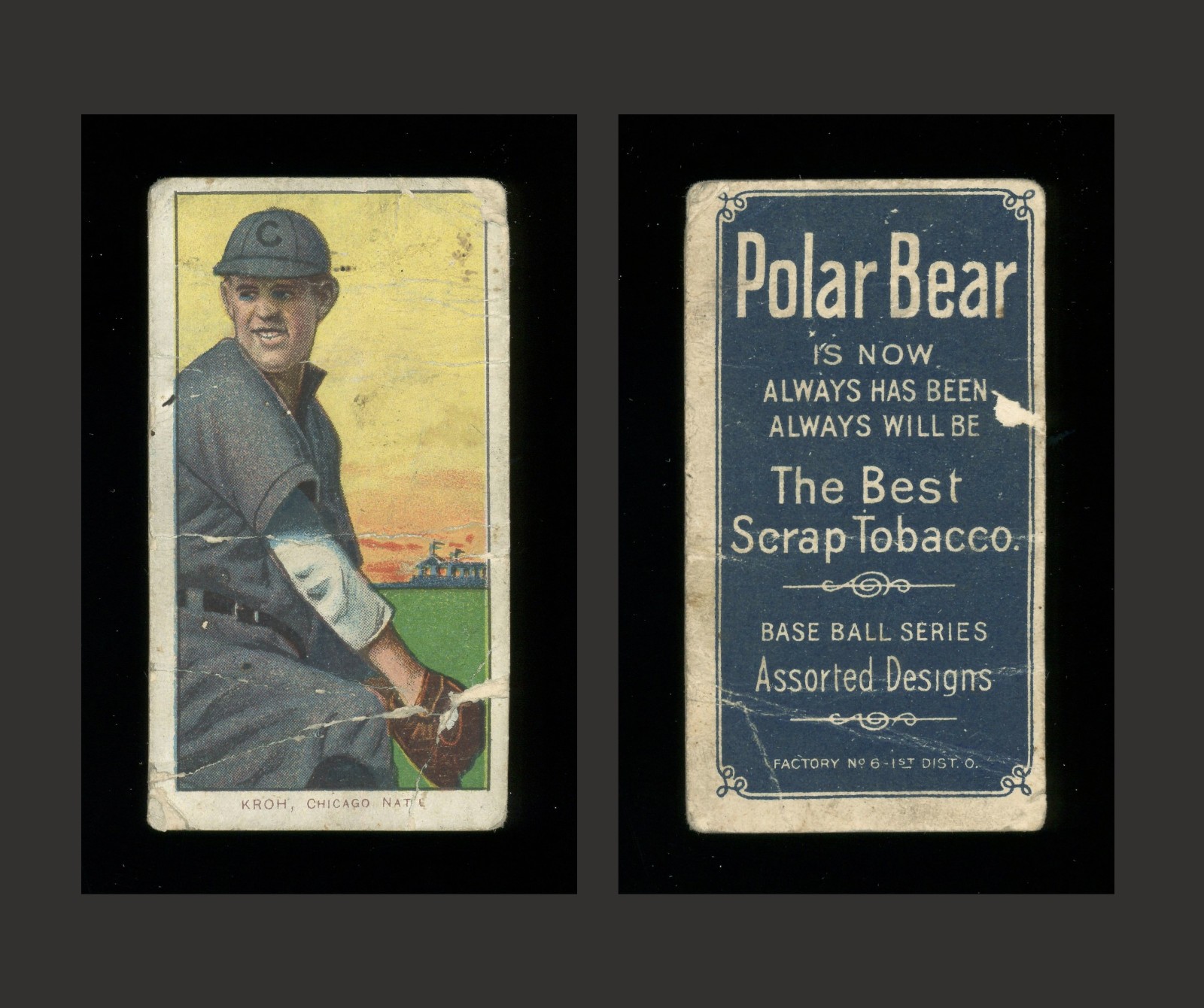 1909-11 T206 - RUBE KROH - POLAR BEAR