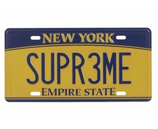 Supreme New York License Plate SS25