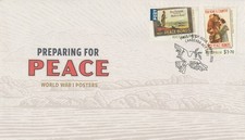 2026 Australia: Preparing for Peace: World War I Posters. First Day Cover. Used