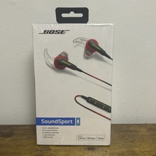 Bose SoundSport WIRED Headphones - RARE Power Red 741776-0040 - New Sealed