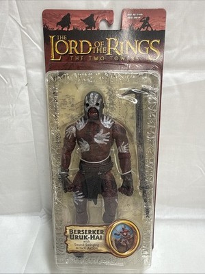 Lord of the Rings LOTR - BERSERKER URUK HAI ORC w/ Sword Swinging Attack Action