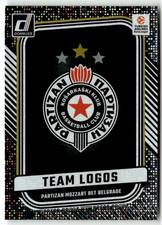 2024-25 Donruss Euroleague Panini No. 14 Partizan Belgrad Team Logos Press Proof