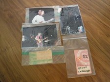 U2 original concert ticket stub/silk VIP pass/photos/pics all original