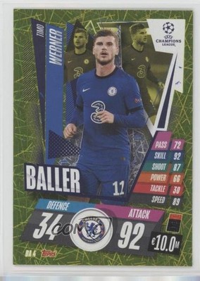 2020 Topps Match Attax UEFA Champions League Extra Baller Timo Werner #BA4 2k3