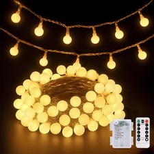 100 LED Battery Powered String Light Outdoor Waterproof Wedding Xmas Tree Party