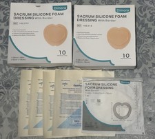 Dimora Sacrum Foam Wound Dressing 20 Pack Silicone Adhesive Border 7x7 Pads