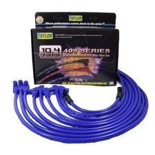 Taylor Spark Plug Wire Set 79681 409 Pro Race 10.4mm Blue 90deg For 87-95 Sbc