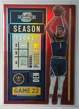 2020  Panini Contenders Optic #97 Michael Porter Jr. Red Prizm Denver Nuggets