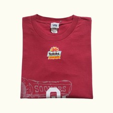 NCAA VTG 90s RETRO OU SOONERS FOOTBALL LEE SPORT FIESTA BOWL RED T SHIRT SZ L