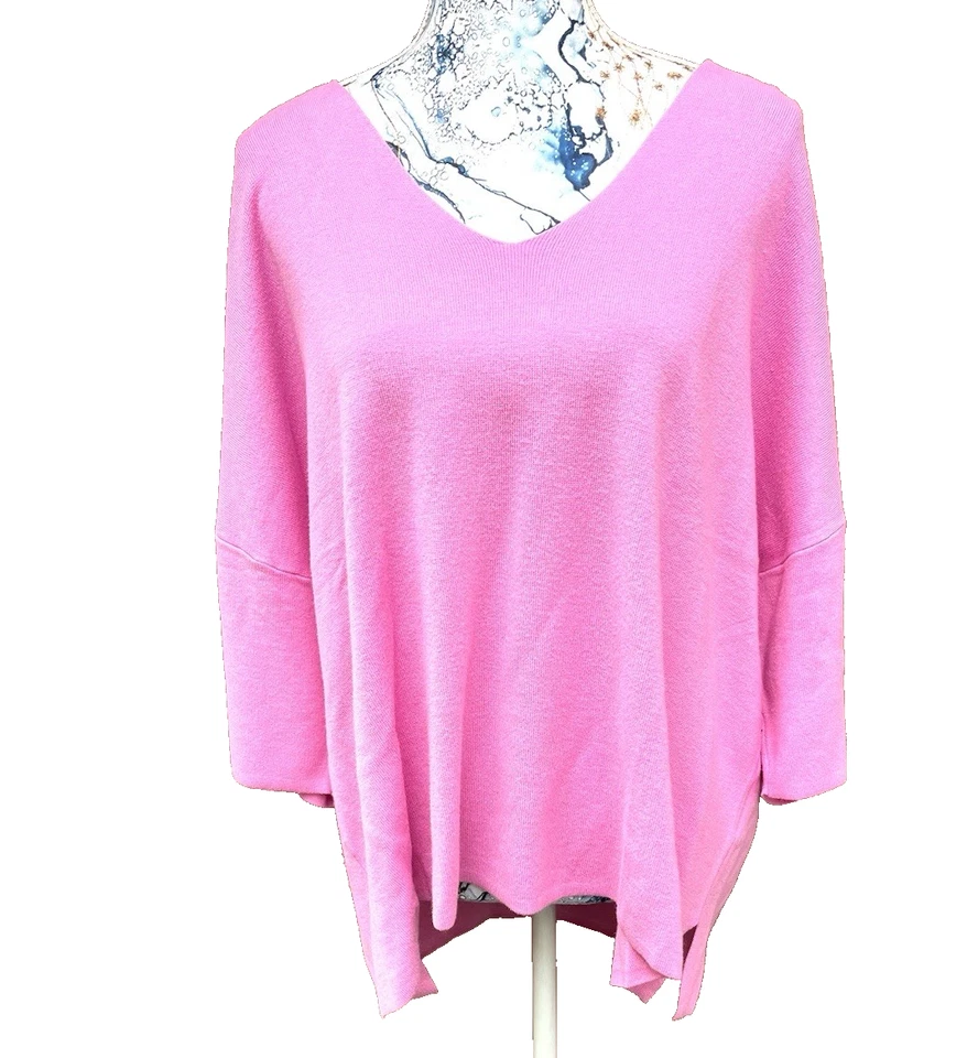 Mode Fashion NEU Herbst Strick Pullover NEU 44 46 48 50 Rosa Pink TREND - Bild 4 von 4