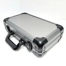 Tech Swiss Storage Case Aluminum Metal Briefcase for 12 Large Watches Used
