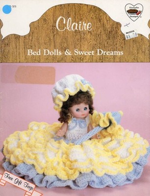 OOP!!!CROCHET CLAIRE BED DOLLS & SWEET DREAMS DUMPLIN DESIGNS