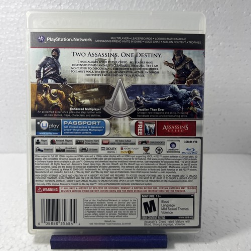 Assassin's Creed: Revelations (Sony Playstation 3, PS3) Complete CIB Tested - Picture 6 of 7
